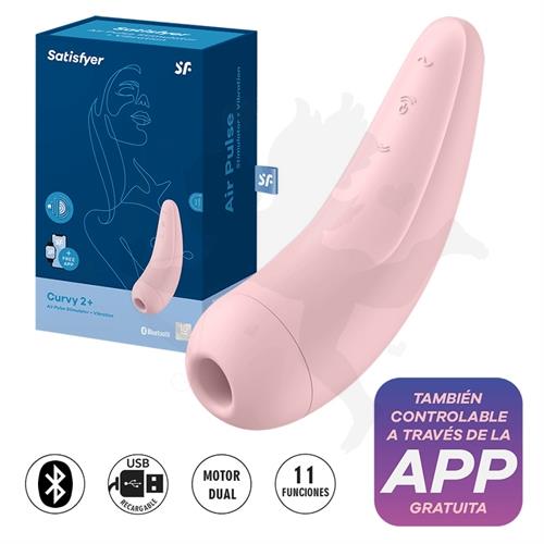 Satisfyer Curvy 2 succcionador de clitoris con control mediante bluetooth